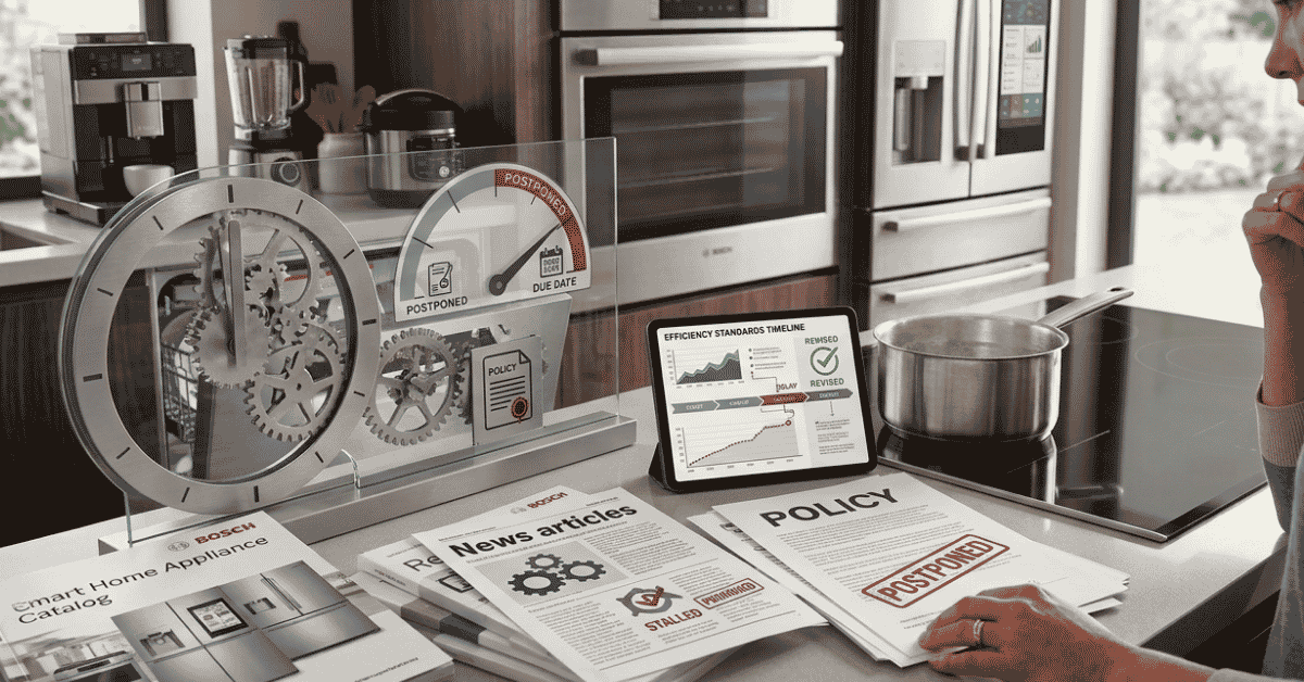 How I Track Home Appliance Efficiency Standards Postponed