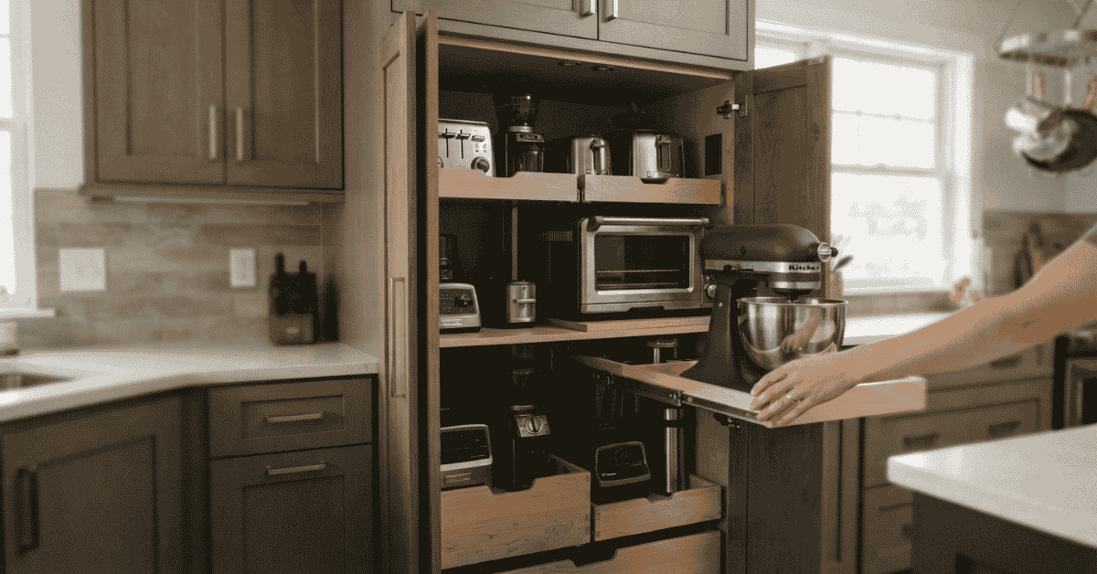 Appliance storage for kitchen bliss spark magic