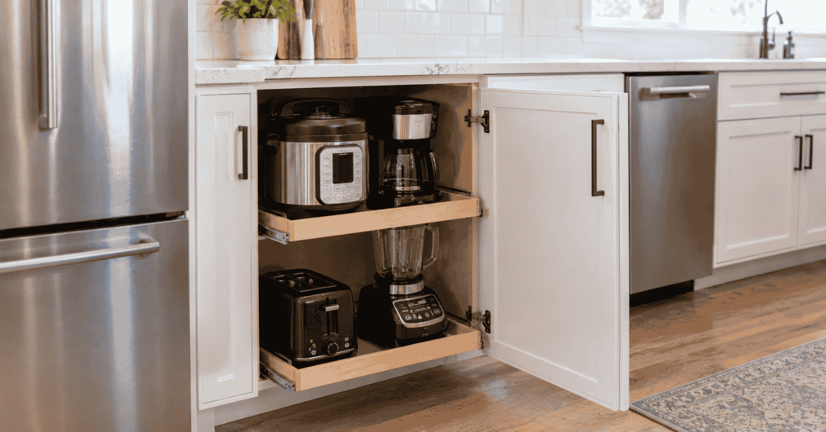 appliance cabinet for kitchen