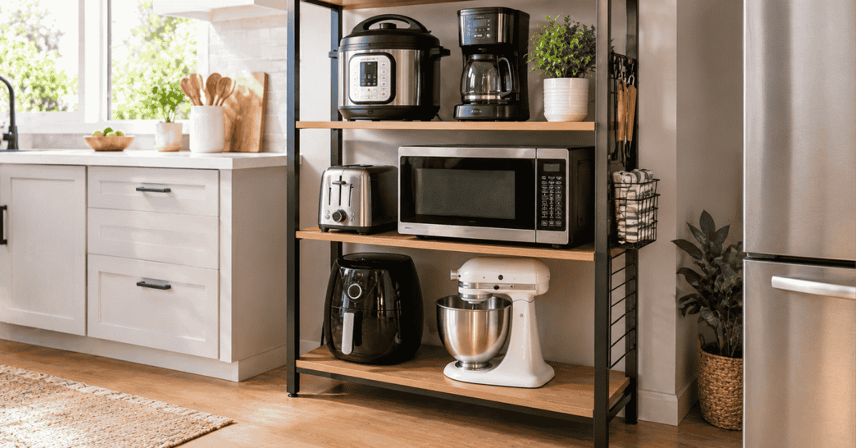 appliance storage for kitchen_