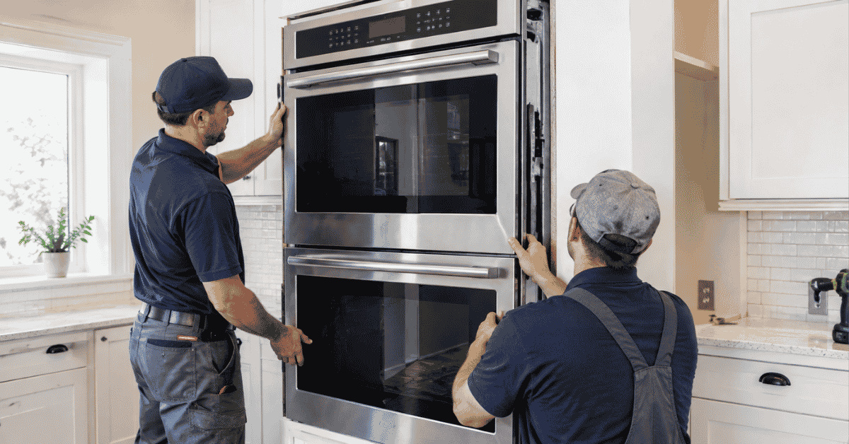 installation double wall oven