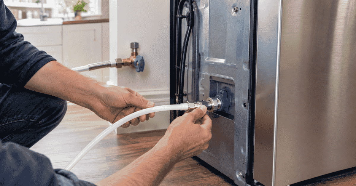 the hook up water line to fridge